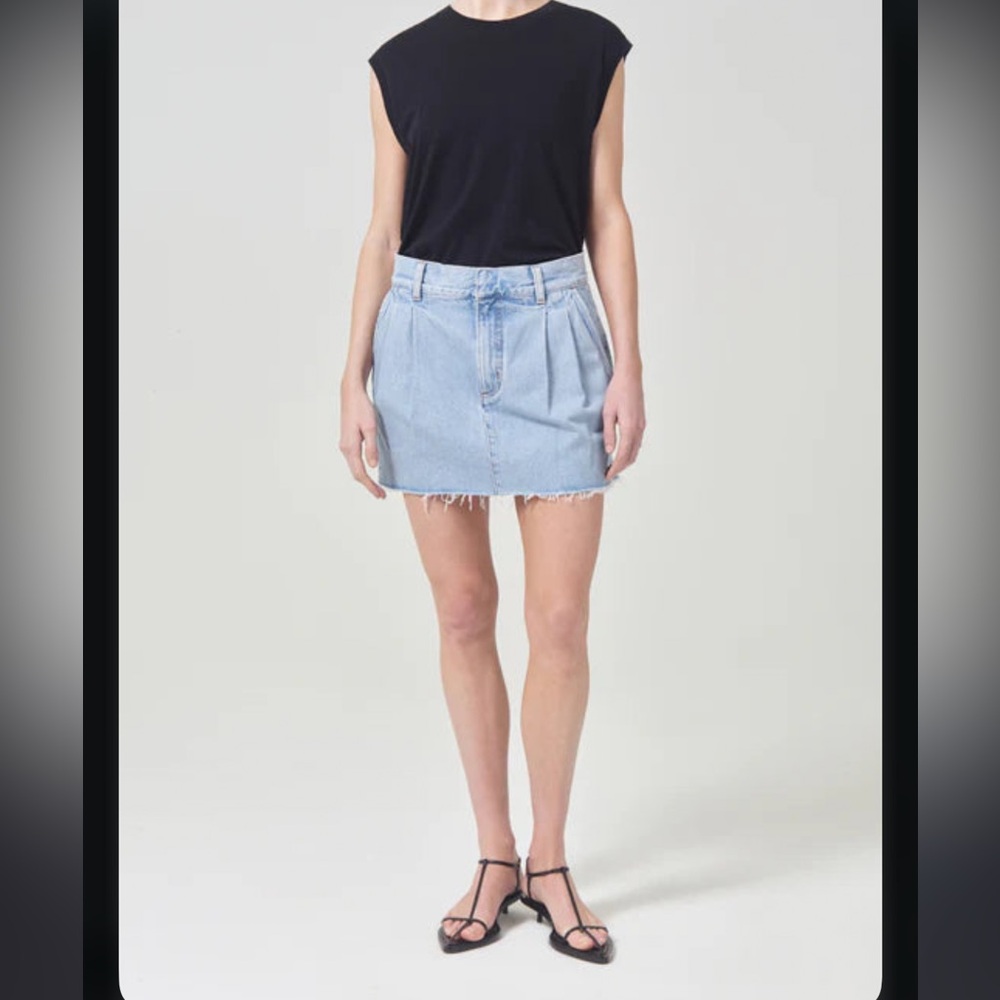AGOLDE BECKER SKIRT A3060-1601 Denim Mini Skirt